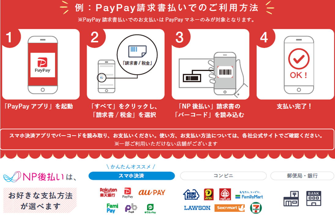 PayPay請求書払いのご利用方法